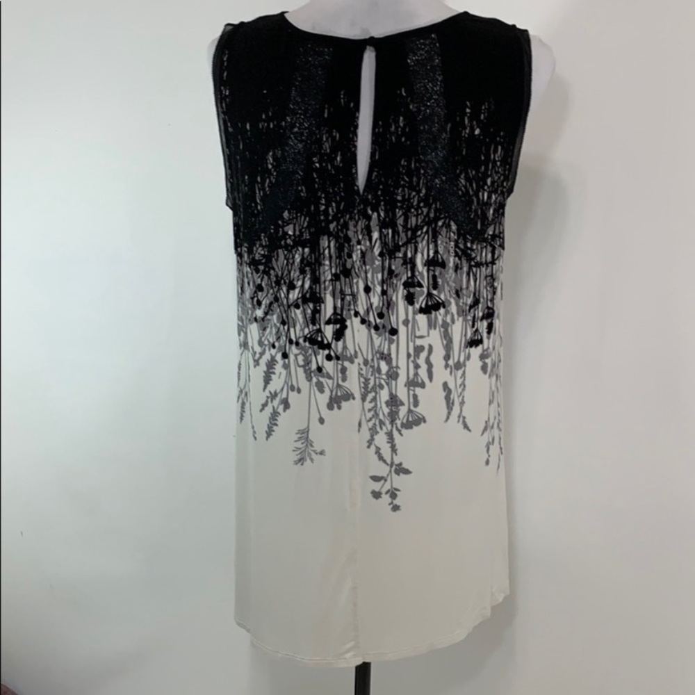 Lisa Rinna Collection Reverse Boarder Print tunic - Picture 3 of 7